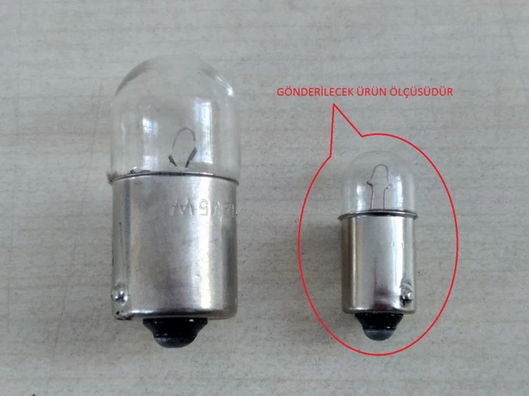 TRANSİT TEPE LAMBA AMPULU 12V 4W (1ADET FİYATI) 53 AMPUL 12V, DİPLİ PARK AMPULU ürün görseli 1