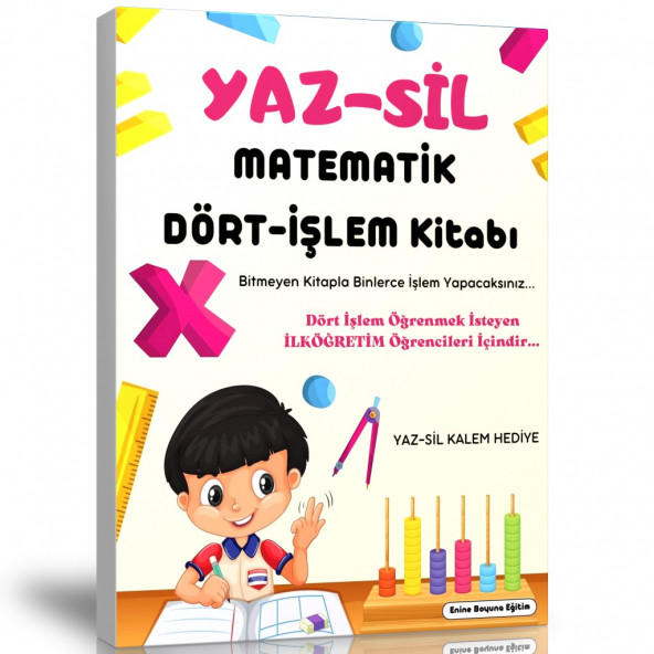 Matematik Dört İşlem Yaz Sil Kitabı ürün görseli 1