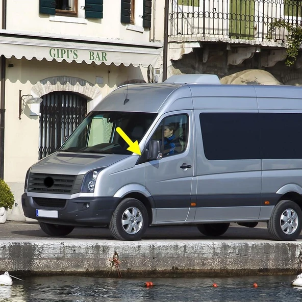 VW Crafter 2006-2016 Sol Dış Dikiz Aynası Ön Kapağı Üçgen 2E0857567 ürün görseli 1