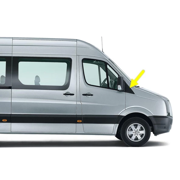 VW Crafter 2006-2016 Sağ Dış Dikiz Aynası Ön Kapağı Üçgen 2E0857568 ürün görseli 1
