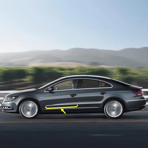 VW Passat CC 2013-2017 Sol Ön Kapı Çıtası Kromaj 3C8853071B ürün görseli 1