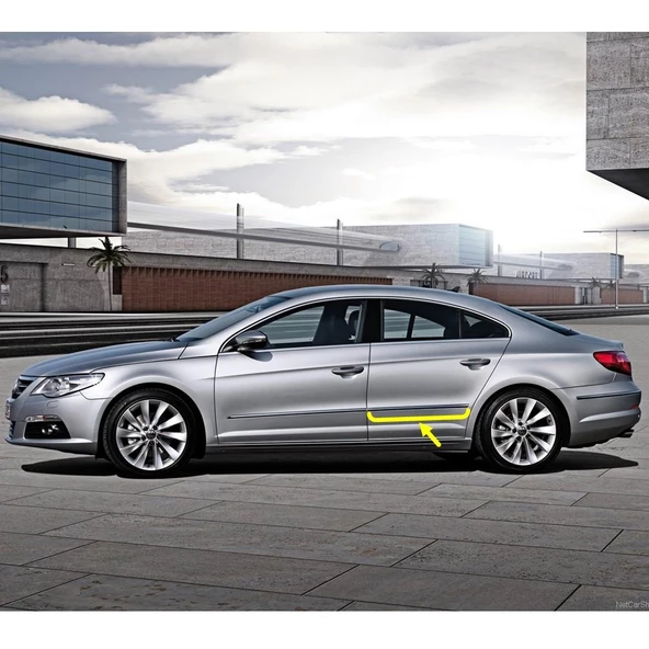 VW Passat CC 2009-2012 Sol Arka Kapı Çıtası Kromaj 3C8853073A ürün görseli 1