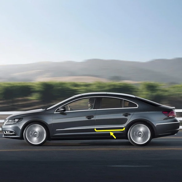 VW Passat CC 2013-2017 Sol Arka Kapı Çıtası Kromaj 3C8853073B ürün görseli 1