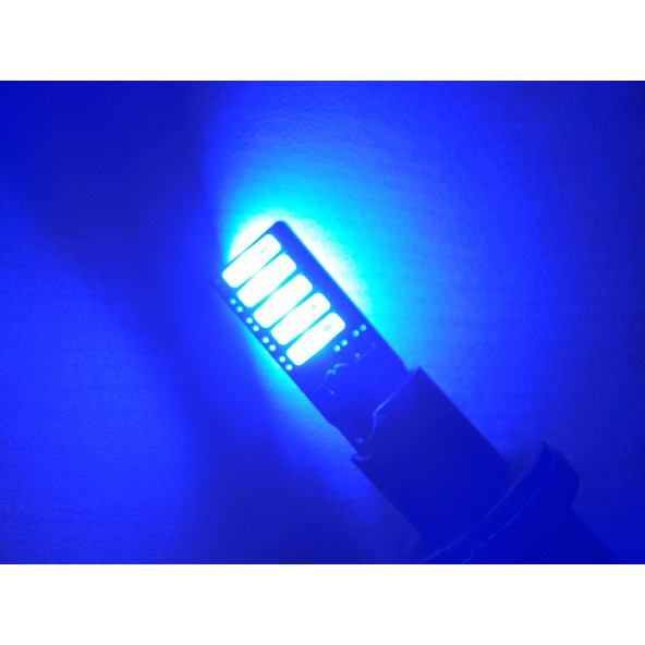 T10 DİPSİZ LED AMPUL (CANBUS) MAVİ 12V (2ADET FİYATI) T10 PARK, SİNYAL, PLAKA AMPULU ürün görseli 1