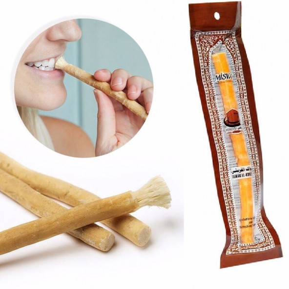 MİSVAK DİŞ FIRÇASI NATUREL VAKUMLU MİSFAK 12 ADET ürün görseli 1