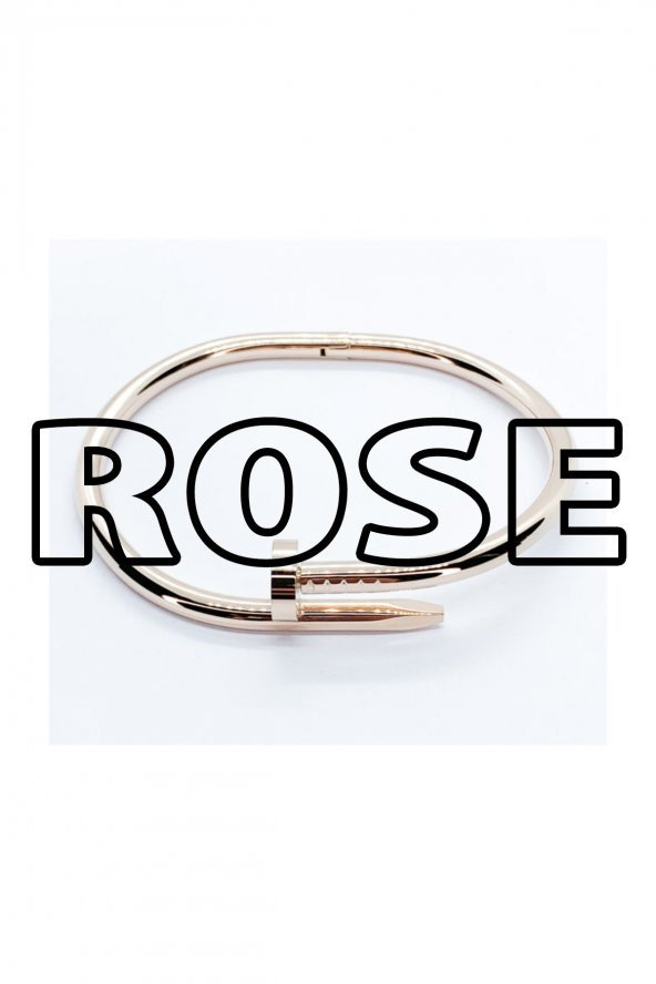 Çivi Cartier Modeli Rose Renk Alaşım Bayan Bileklik Kelepçe ürün görseli 1