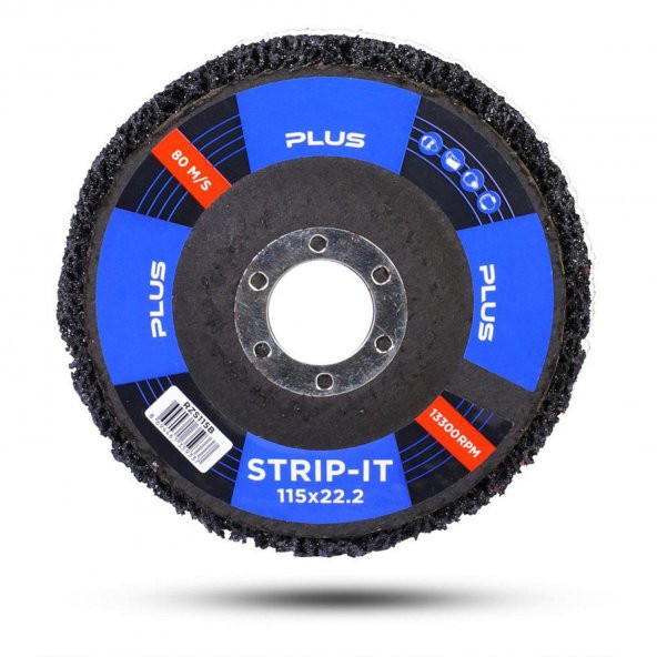 STRİP-İT Flap Disk Pas Boya Sökücü Keçe Zımpara 115 mm ürün görseli 1