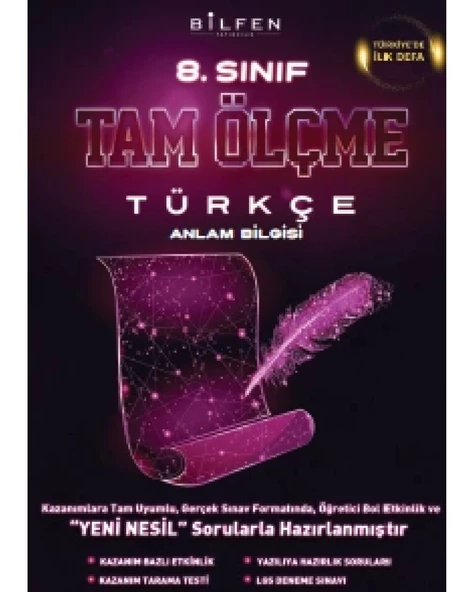 8. SINIF TÜRKÇE TAM ÖLÇME ürün görseli 1