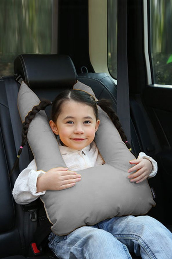 Pillow Gri Çocuk Emniyet Kemer Yastığı Oto Emniyet Kemeri ürün görseli 1