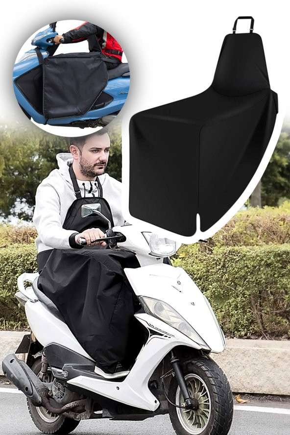Scooter Diz Koruma Örtüsü Motorsiklet Dizlik Yağmur Soğuk Rüzgar Önleyici Örtü ürün görseli 1