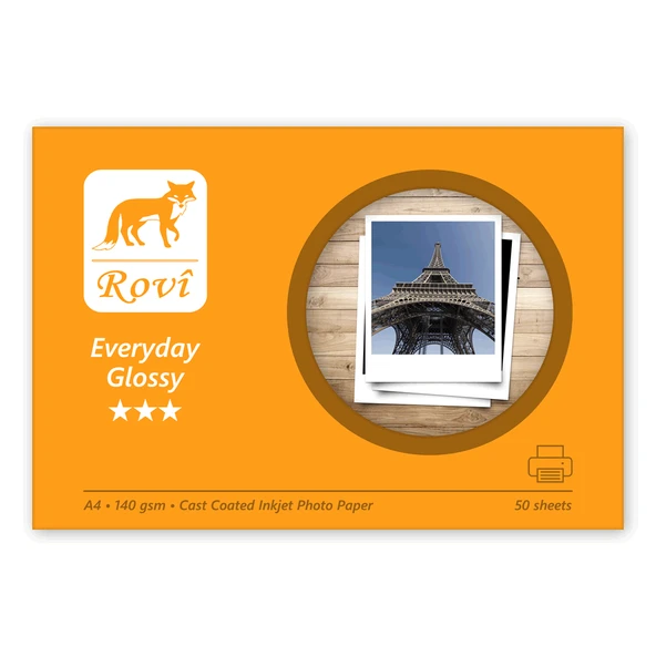 Rovi Everyday Parlak Fotoğraf Kağıdı 140gsm 50yp A4 ürün görseli 1