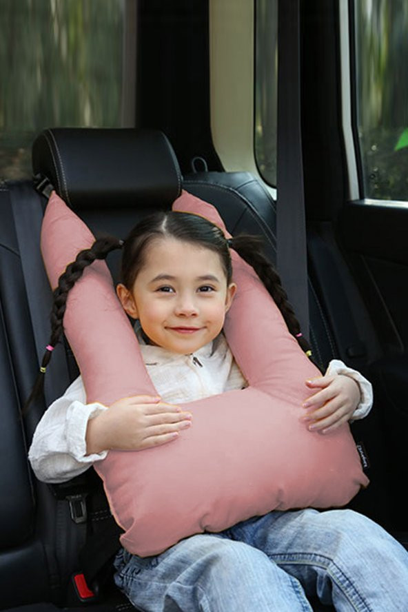 Pillow Pembe Çocuk Emniyet Kemer Yastığı Oto Emniyet Kemeri ürün görseli 1