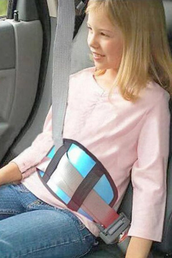 Soft Çocuk Mavi Emniyet Kemeri Düzenleyici Kılıf Oto Emniyet Kemeri Tutucu Kemer Organizer Pedi ürün görseli 1