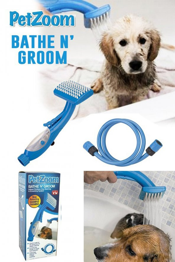 Pet Zoom Otomatik Kedi Köpek Yıkama Fırçası Tabancası Köpek Banyo Fıskıyesi Petzoom ürün görseli 1