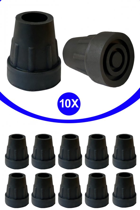 Kaymayan Baston Kanedyen Asa Koltuk Değneği Lastiği Birinci Sınıf Kalın Taban Lastik 10X ürün görseli 1