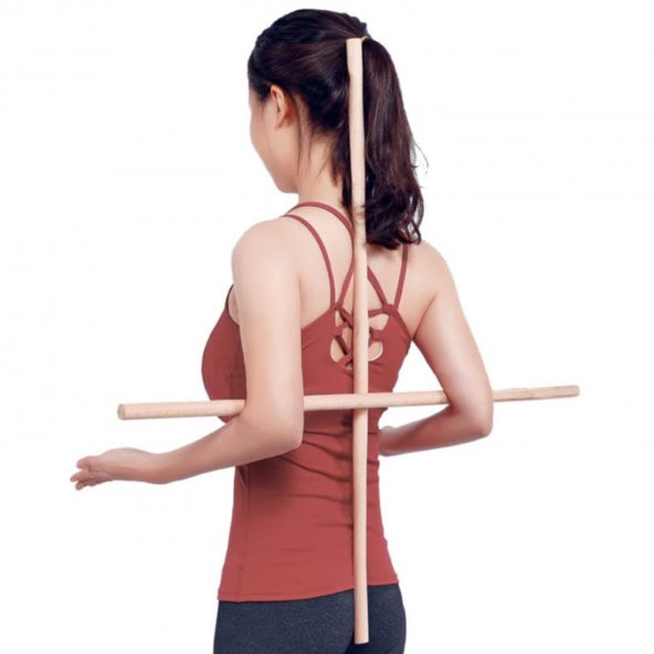 Yoga Stick Pilates Fitness Spor Aleti Vücut Esneme Gerdirme Kardiyo Egzersiz ürün görseli 1