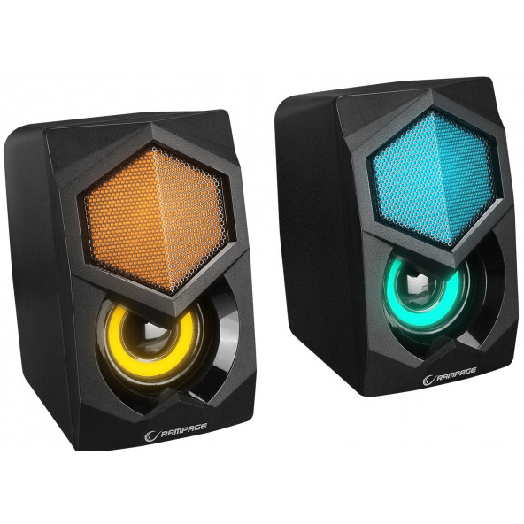 Rampage RMS-N29 2.0 6w USB Aydınlatmalı Gaming Speaker Hoparlör Oyuncu Speaker ürün görseli 1