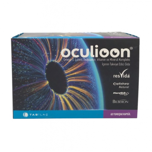 Oculioon Omega 3 Lutein Zeaksantin Vitamin ve Mineral Kompleks Kapsül 60lı ürün görseli 1