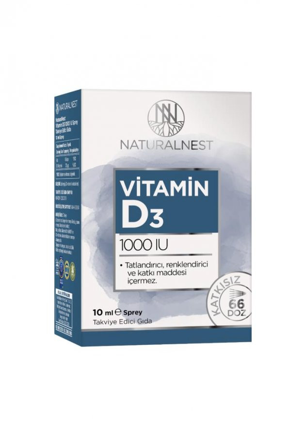 NATURALNEST VITAMIN D3 1000 IU SPREY 10 ML ürün görseli 1