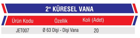 2 plastik küresel vana ( 63 lük) - Resim 2