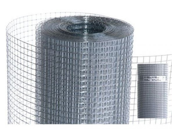 YAMANLAR- 12x12MM GÖZ ARALIKLI GALVENİZ PUNTALI-KAFES TELİ-KÜMES TELİ 100cmx 25m Uzunluğunda ürün görseli 1