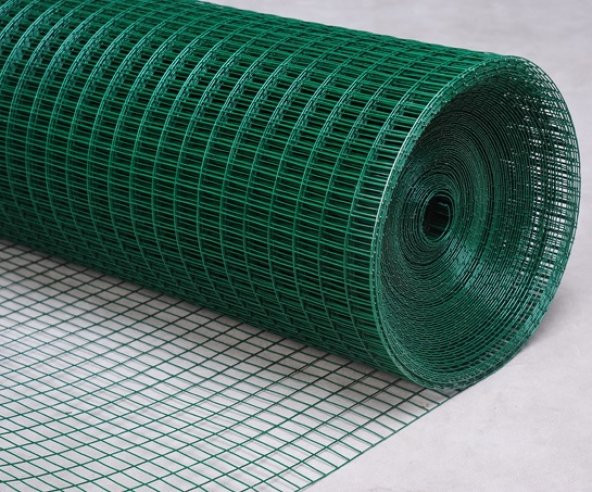 Yamanlar Pvc Kaplı Puntalı Yeşil Tel 12X12 Gözaralıklı 150cm Eninde-kafes Teli-kümes Teli-150x25metre ürün görseli 1