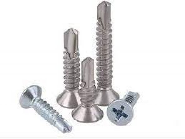 AKDENİZ 3,9X25 YHB MATKAP UÇLU VİDA-2,5 CM AKILLI VİDA 500 ADET ürün görseli 1
