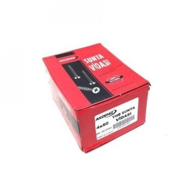 Akdeniz Sunta Vidası 4x60 Sunta Vidası-6 cm Vida-200 Adet(PKT) ürün görseli 1