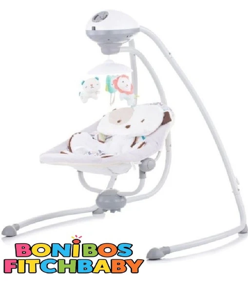 Bonibos Fitch Baby Dönerli Elektrikli Salincak Ana Kucağı / Gray ürün görseli 1
