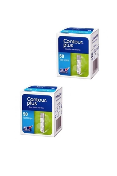 Contour Plus Test Stribi 50'Li X 2 Kutu (SKT:04/2027) ürün görseli 1