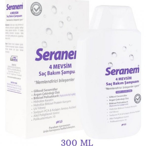SERANEM 4 MEVSİM SAÇ BAKIM ŞAMPUANI 300 ML. ürün görseli 1