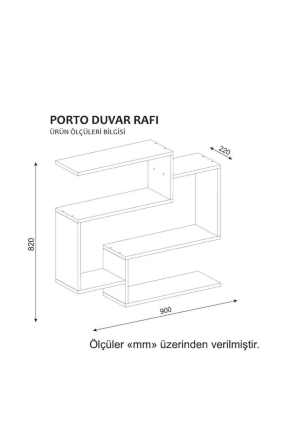 ÜNÜVAR KONSEPT Duvar Rafı 15 - Resim 3