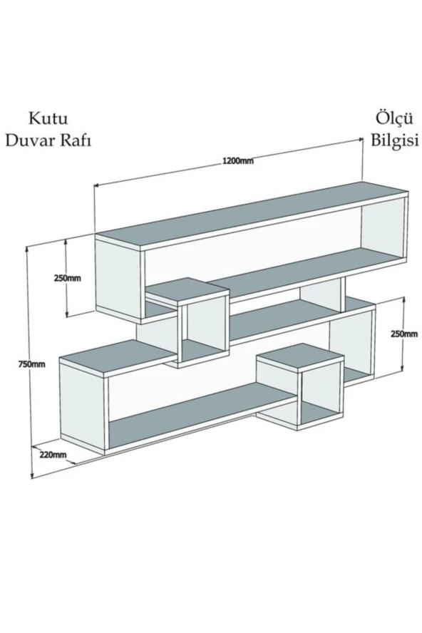 ÜNÜVAR KONSEPT Duvar Rafı 13 - Resim 4