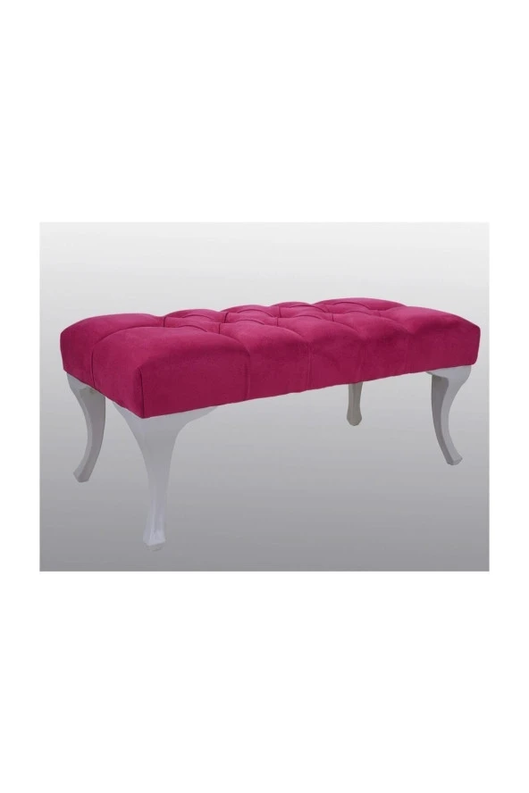ÜNÜVAR KONSEPT  Kapitoneli Ayak Ucu, Kapı Önü, Antre Bench Puf, 90X45, Kırmızı ürün görseli 1