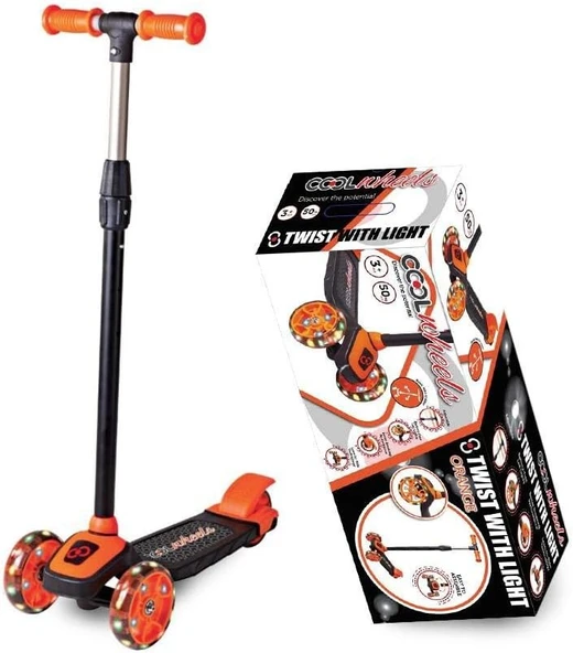 Cool Wheels Twist Işıklı Scooter 3+ yaş Turuncu ürün görseli 1