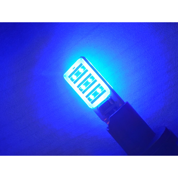 T10 DİPSİZ LED AMPUL (ANGEL) MAVİ 12V (2ADET FİYATI) T10 PARK, SİNYAL, PLAKA AMPULU ürün görseli 1