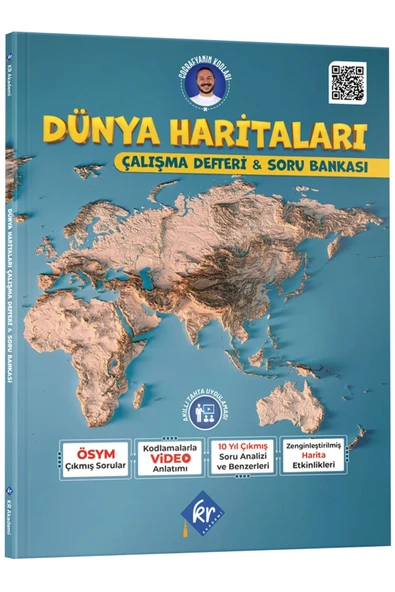 Coğrafyanın Kodları Dünya Haritaları Çalışma Defteri ve Soru Bankası ürün görseli 1