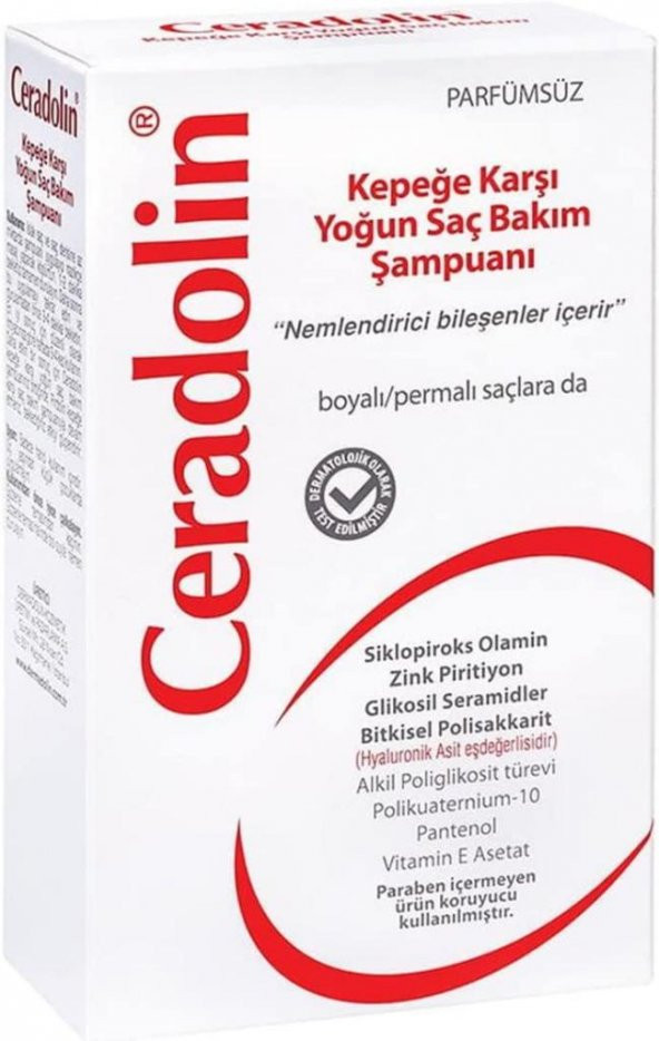 Dermadolin Ceradolin Kepeğe Karşı Etkili Yoğun Saç Bakım Şampuanı 300 ml ürün görseli 1