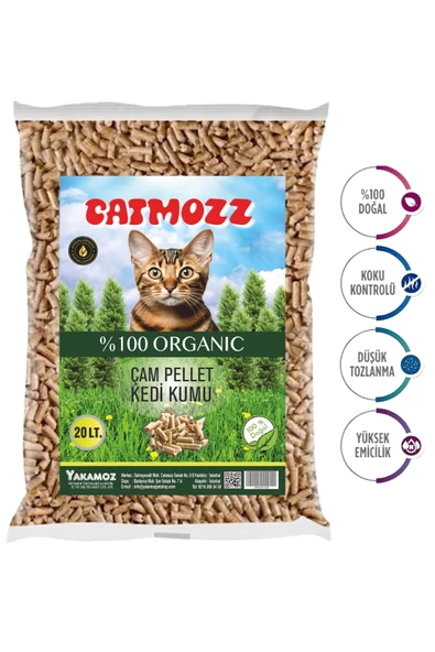 Çam Peleti Kedi Kumu 20 Lt ürün görseli 1