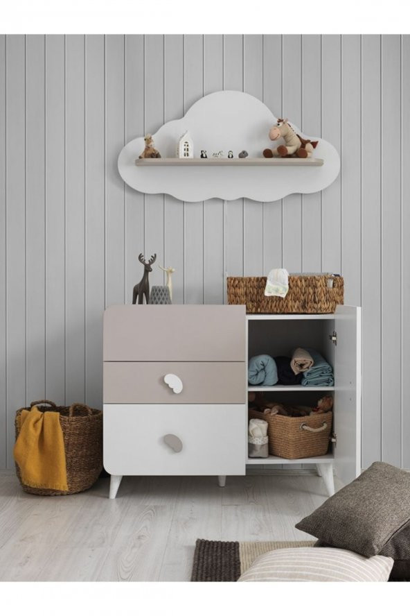 RENGARENK Bunny Baby  Duvar Rafı ürün görseli 1