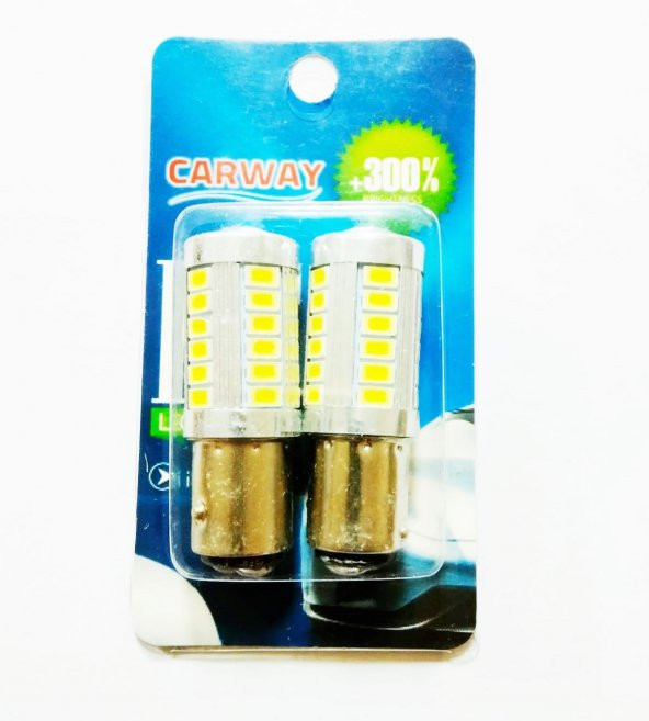 NKT GROUP Carway Tek Duy 93 2li Geri Vites Led Sinyal Stop Ampulü Beyaz Renk ürün görseli 1