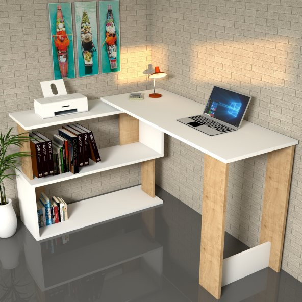 Emkawood Desire Fonksiyonel Çalışma Masası ürün görseli 1