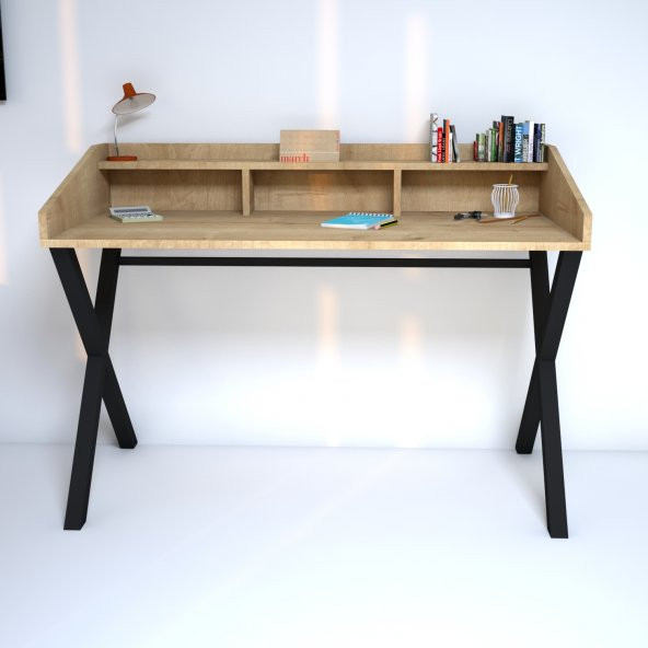 Emkawood Neptün Metal Ayaklı Çalışma Masası ürün görseli 1