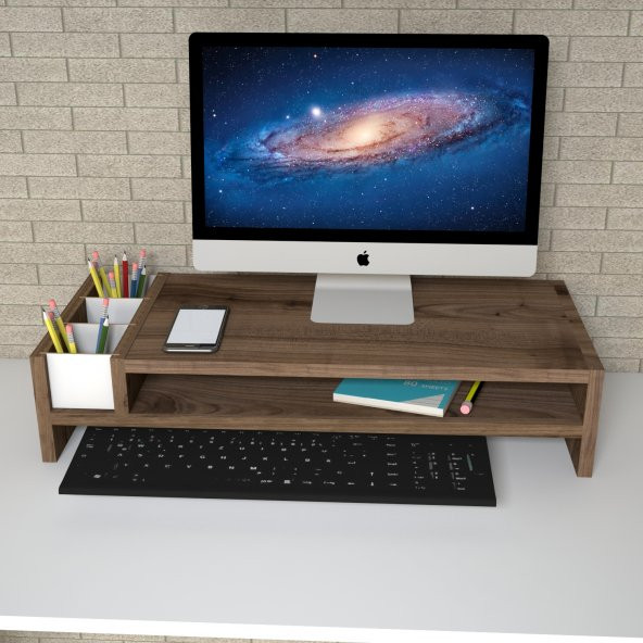 Emkawood Sally Çırağan Monitör Yükseltlci  Laptop Standı ürün görseli 1