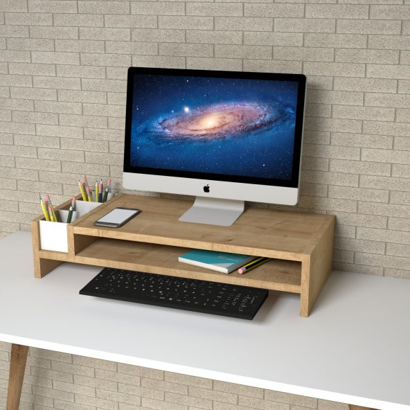 Emkawood Sally Safir Monitör Yükseltici Laptop Standı ürün görseli 1