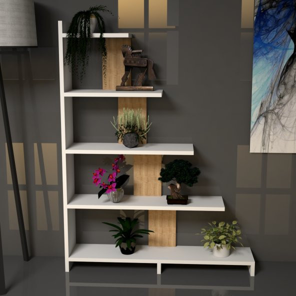 Emkawood Step Kitaplık Safir - Resim 2