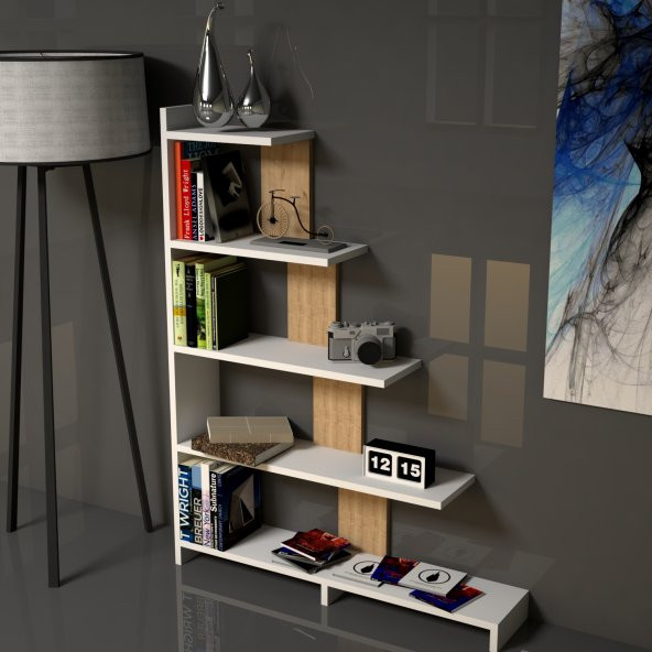 Emkawood Step Kitaplık Safir - Resim 3