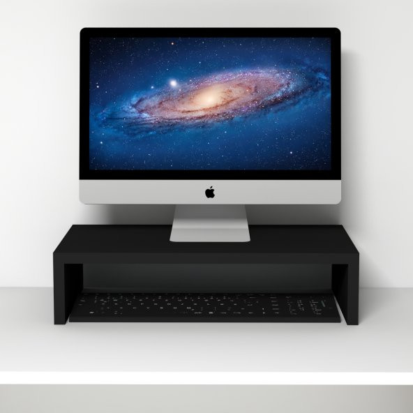 Emkawood Marry50 Siyah Monitör Yükseltici Laptop Standı ürün görseli 1