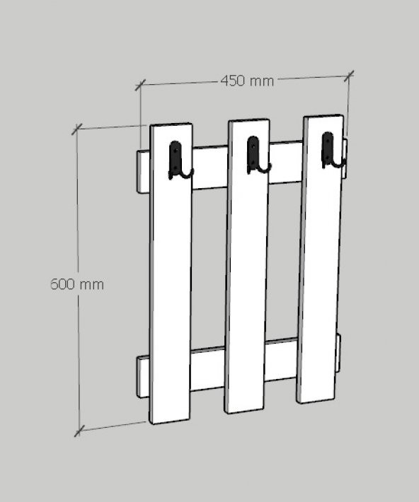 Emkawood Fence Askılık - Resim 5