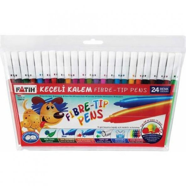 FATIH KECELI KALEM 24 RENK 34050 ürün görseli 1